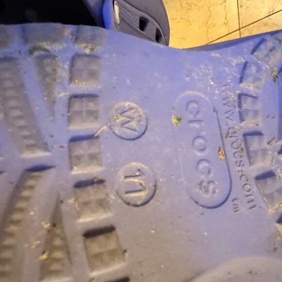 Crocs Sz 11 Baya Platform Clogs Purple Slip On Sandals Waterproof Casual Shoes - Picture 11 of 11